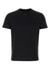 Prada Slim-fit Crew-neck Cotton T-shirts Pack Of Three In Black