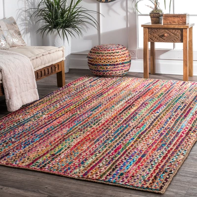 Nuloom Aleen Braided Cotton/ Jute Area Rug