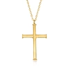 Ross-simons Italian Cross Necklace In 14kt Yellow Gold In Yellow
