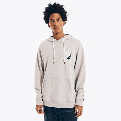 Nautica Mens Urban Necessities X  Graphic Pullover Hoodie In Grey