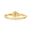 CANARIA FINE JEWELRY CANARIA 10KT YELLOW GOLD TWISTED KNOT RING