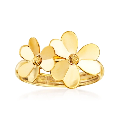 Ross-simons Italian 14kt Yellow Gold Flower Ring