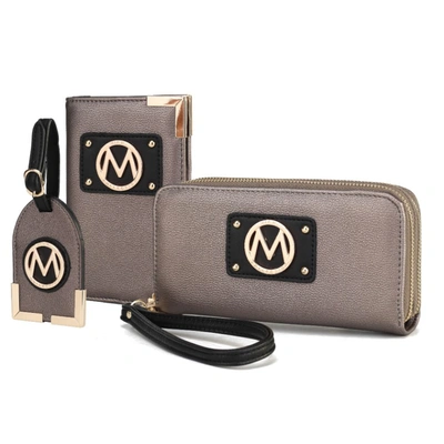 Mkf Collection By Mia K Darla Travel Gift For Women Set - 3 Pieces In Grey