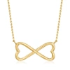 CANARIA FINE JEWELRY CANARIA 10KT YELLOW GOLD INFINITY HEART NECKLACE
