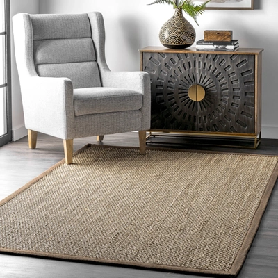 Nuloom Elijah Seagrass With Border In Beige