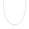 Ross-simons 1mm 14kt White Gold Box Chain Necklace In Silver