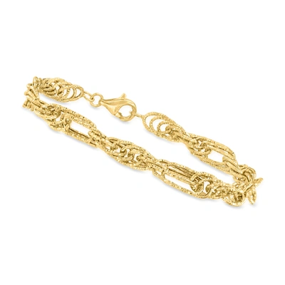 Canaria Fine Jewelry Canaria 6mm 10kt Yellow Gold Oval-link Bracelet