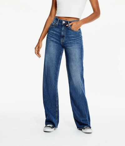 Aéropostale Women's '90s Super High-rise Wide Leg Jean*** In Multi