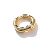 Sohi Gold-plated Designer Finger Ring In Silver
