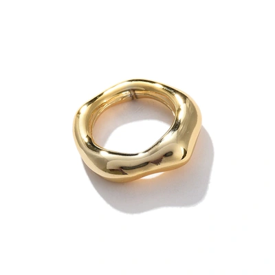 Sohi Gold-plated Designer Finger Ring In Silver