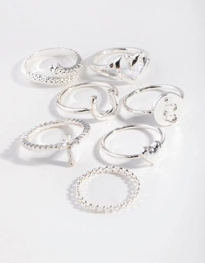 Lovisa Gold Garden 24-pack Rings In Silver