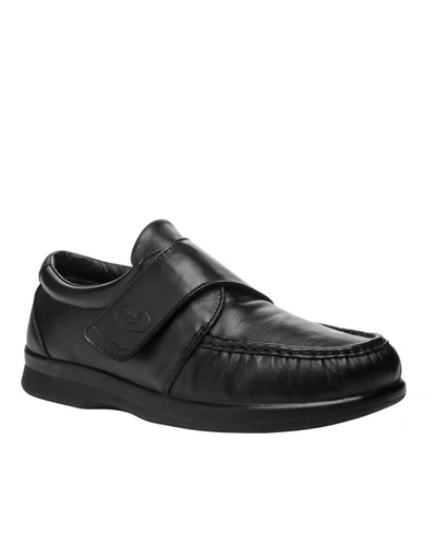 Propét Men's Pucker Moc Shoes - Extra Wide In Black