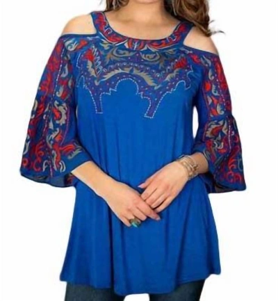 Vintage Collection Madison Tunic In Royal Blue