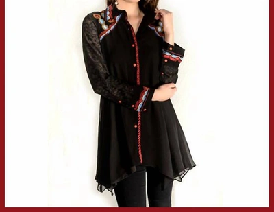 Vintage Collection Etta Tunic In Black