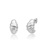 Max + Stone Sterling Silver Twist J-hoop Earrings In Silver