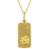 Mimi & Max Aries Horoscope Necklace In 10k Yellow Gold In Gold