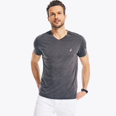 Nautica Mens Heathered V-neck T-shirt In Pink