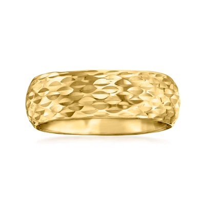 Ross-simons Italian 14kt Yellow Gold Sparkle-pattern Ring