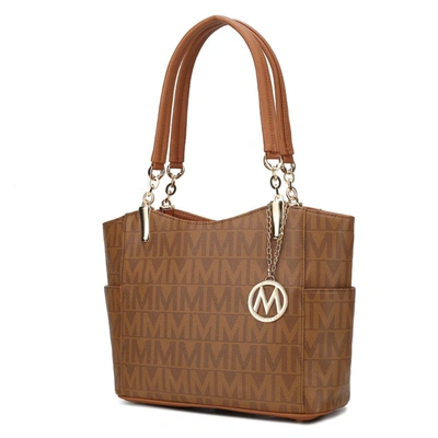 Mkf Collection By Mia K Braylee M Signature Tote Handbag In Brown