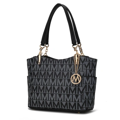 Mkf Collection By Mia K Braylee M Signature Tote Handbag In Black
