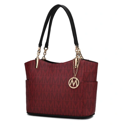 Mkf Collection By Mia K Braylee M Signature Tote Handbag In Red