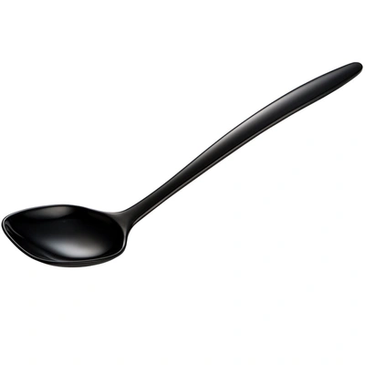 Gourmac 12-inch Round Melamine Spoon In Black