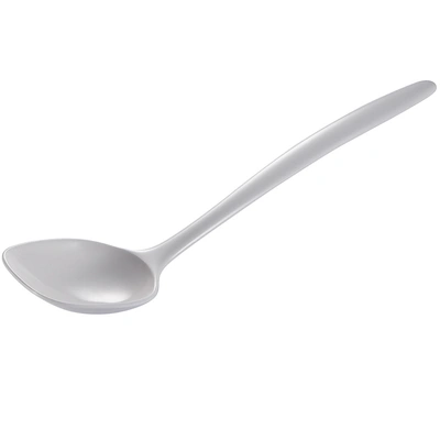 Gourmac 12-inch Round Melamine Spoon In White