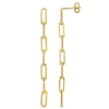 Mimi & Max Paperclip Link Drop Earrings In 14k Yellow Gold In Gold
