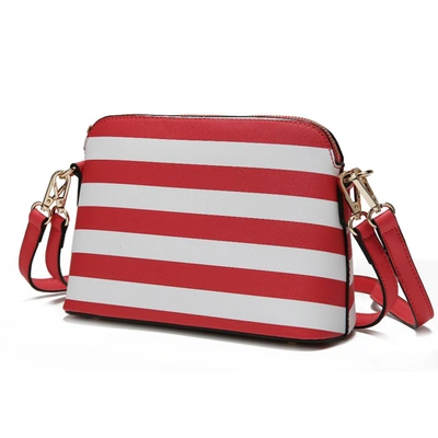 Mkf Collection By Mia K Kimmy Striped Crossbody Handbag In Multi