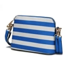 Mkf Collection By Mia K Kimmy Striped Crossbody Handbag In Blue