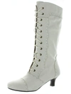 ARRAY VINTAGE WOMENS LEATHER TALL KNEE-HIGH BOOTS
