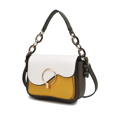 Mkf Collection By Mia K Fantasia Solid Crossbody Handbag In Yellow