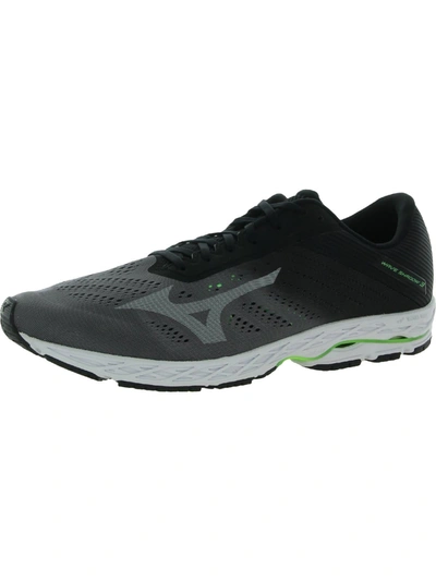 Mizuno Wave Shadow 3 Mens Fitness Lifestyle Athletic And Training Shoes In Grey