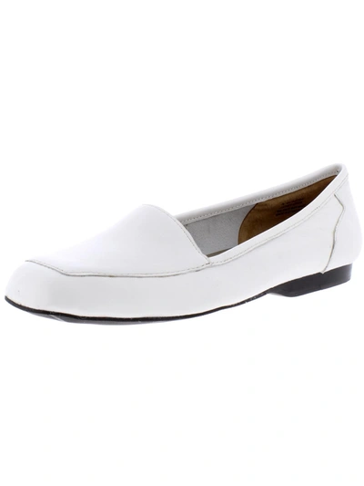 Array Freedom Womens Square Toe Loafers In White
