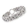 Ross-simons Sterling Silver Byzantine Bracelet In Silver