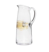 Classic Touch Decor Pitcher With Gold Artwork