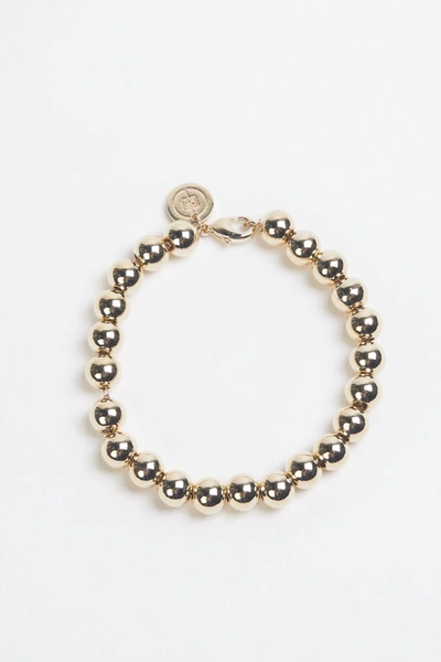 Eklexic Medium Ball Bracelet In Gold In Silver