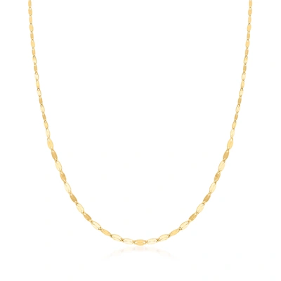Canaria Fine Jewelry Canaria Italian 10kt Yellow Gold Graduated Lumachina Chain Necklace