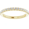 POMPEII3 3/8CT DIAMOND ETERNITY RING 14K YELLOW GOLD WOMENS STACKABLE WEDDING BAND