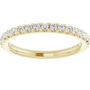 Pompeii3 3/8ct Diamond Eternity Ring 14k Yellow Gold Womens Stackable Wedding Band In Multi