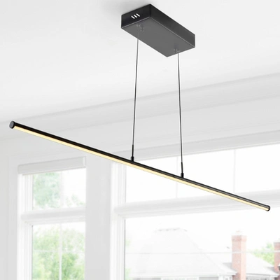 Jonathan Y Conley 39.5" Dimmable Adjustable Integrated Led Metal Linear Pendant