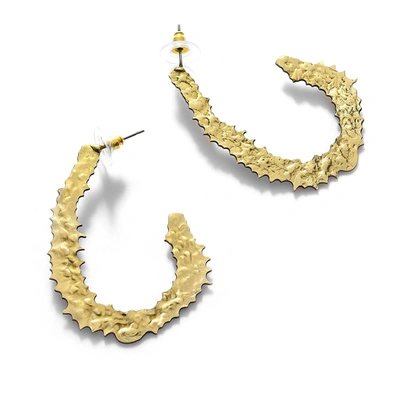 Sohi Gold Plated Designer Geometric Hoops