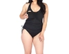 LOVE AND FIT SWIMFIT NURSING & MATERNITY TANKINI IN BLACK