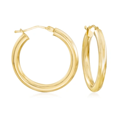 Ross-simons Italian 18kt Yellow Gold Hoop Earrings