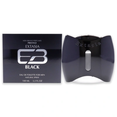New Brand Extasia Black By  For Men - 3.4 oz Edt Spray