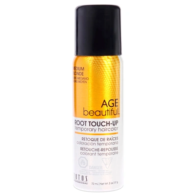 Agebeautiful Root Touch Up Temporary Haircolor Spray - Medium Blonde By  For Unisex - 2 oz Hair Color In Gold