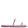 Giuseppe Zanotti Pink Crystall Flat Sandals With Rhinestone Inserts In Pink