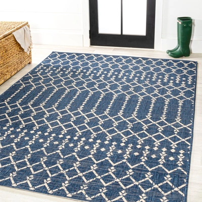 Jonathan Y Ourika Moroccan Geometric Textured Weave Indoor/outdoor Area Rug