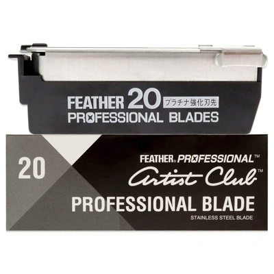 Jatai Feather Artist Club Professional Blade By  For Unisex - 20 Pc Blades In Black