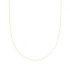 Ross-simons 0.8mm 14kt Yellow Gold Adjustable Snake Chain Necklace In White